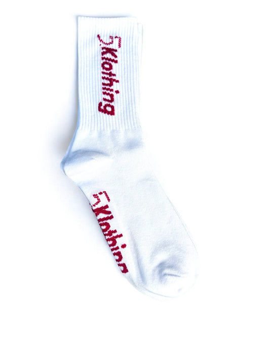 5 Klothing Logo Socks (Red)